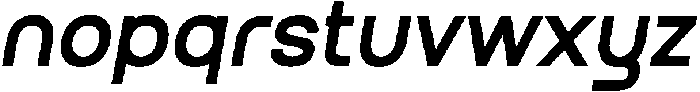 Qugan Medium Italic otf (500) Font LOWERCASE