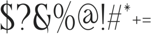 QugiraRegular otf (400) Font OTHER CHARS