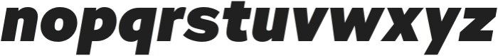 Quic Black Italic otf (900) Font LOWERCASE