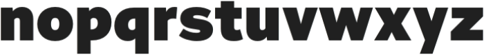 Quic Black otf (900) Font LOWERCASE