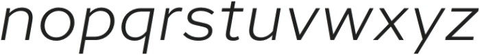 Quic Light Italic otf (300) Font LOWERCASE