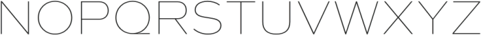 Quic Thin otf (100) Font UPPERCASE