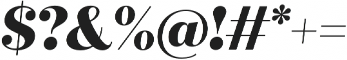 Quiche Display ExtraBold Italic otf (700) Font OTHER CHARS
