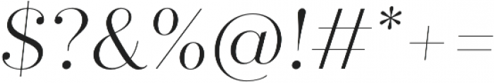 Quiche Fine Light Italic otf (300) Font OTHER CHARS