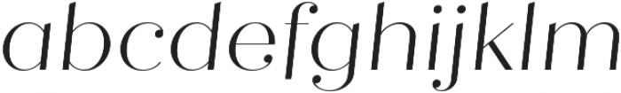 Quiche Fine Light Italic otf (300) Font LOWERCASE