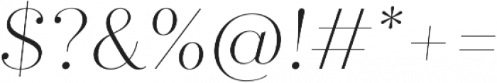 Quiche Fine Thin Italic otf (100) Font OTHER CHARS