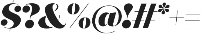 Quiche Stencil Black Italic otf (900) Font OTHER CHARS