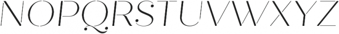 Quiche Stencil Thin Italic otf (100) Font UPPERCASE