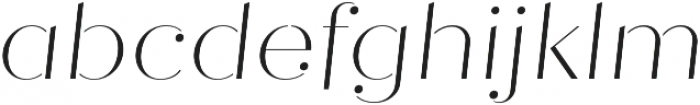 Quiche Stencil Thin Italic otf (100) Font LOWERCASE