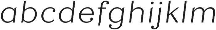 Quiche Text Light Italic otf (300) Font LOWERCASE