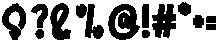 Quick Monster Regular otf (400) Font OTHER CHARS