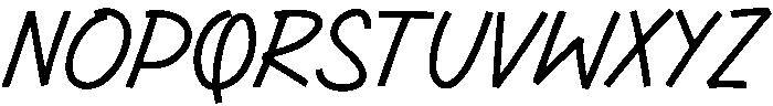 Quick-Note Regular otf (400) Font UPPERCASE