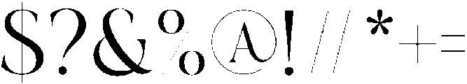 Quick Regular otf (400) Font OTHER CHARS