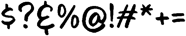 Quick Scribble otf (400) Font OTHER CHARS