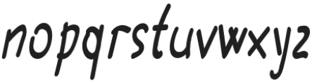 Quick Takeaway Handwritten otf (400) Font LOWERCASE