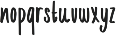 Quick font Regular otf (400) Font LOWERCASE