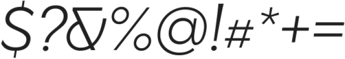 Quickflio LightItalic ttf (300) Font OTHER CHARS