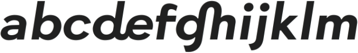 Quickflio SemiBoldItalic ttf (600) Font LOWERCASE