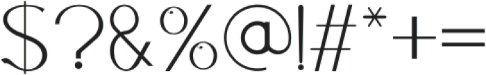 Quicklight otf (300) Font OTHER CHARS