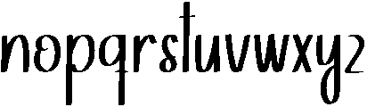 Quickly Regular otf (400) Font LOWERCASE