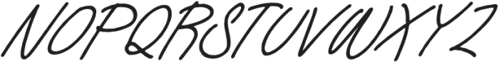 Quickly Writing Italic otf (400) Font UPPERCASE