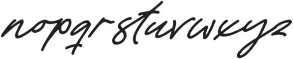 Quickly Writing Italic otf (400) Font LOWERCASE