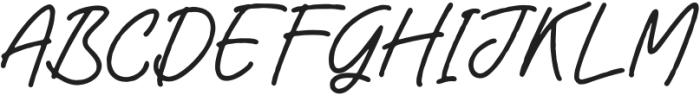 Quickly Writing otf (400) Font UPPERCASE