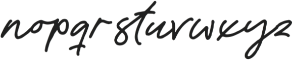 Quickly Writing otf (400) Font LOWERCASE
