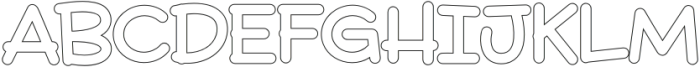 Quicknote Outline otf (400) Font UPPERCASE