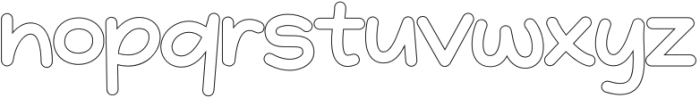 Quicknote Outline otf (400) Font LOWERCASE