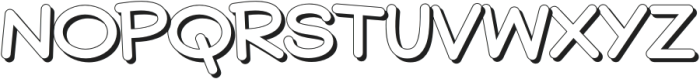 Quicknote Shadow otf (400) Font UPPERCASE