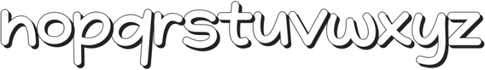 Quicknote Shadow otf (400) Font LOWERCASE