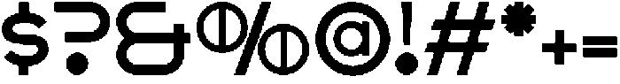 Quicko Typeface Bold otf (700) Font OTHER CHARS