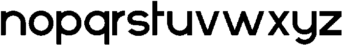 Quicko Typeface Bold otf (700) Font LOWERCASE