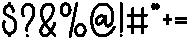 Quicksend Regular otf (400) Font OTHER CHARS