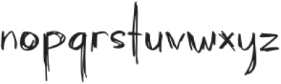 QuickyJacky Regular otf (400) Font LOWERCASE
