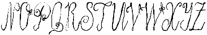 Quiet Wild Script Regular otf (400) Font UPPERCASE