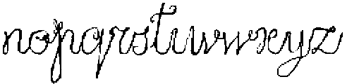 Quiet Wild Script Regular otf (400) Font LOWERCASE