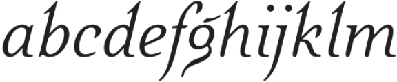 Quietism Deck Light Italic otf (300) Font LOWERCASE