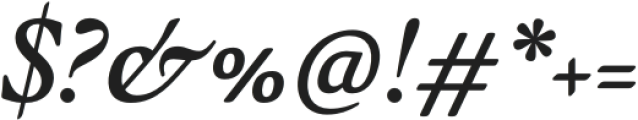 Quietism Deck Medium Italic otf (500) Font OTHER CHARS