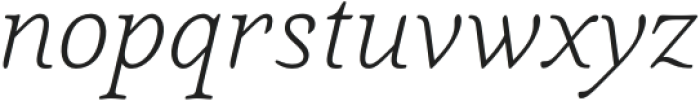 Quietism Deck Thin Italic otf (100) Font LOWERCASE