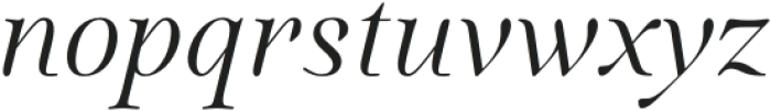 Quietism Display Light Italic otf (300) Font LOWERCASE