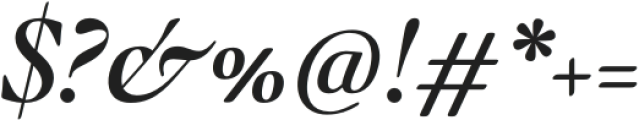 Quietism Display Medium Italic otf (500) Font OTHER CHARS