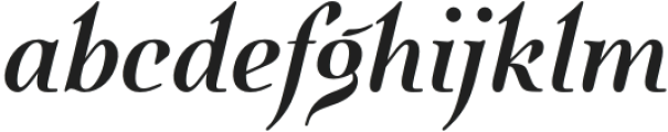 Quietism Display Medium Italic otf (500) Font LOWERCASE