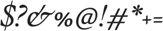 QuietismDeck-Italic otf (400) Font OTHER CHARS