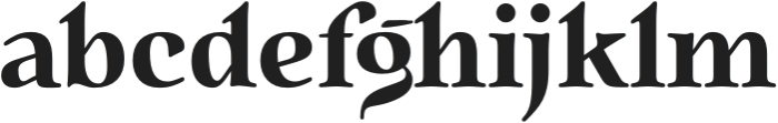 QuietismHigh-Bold otf (700) Font LOWERCASE