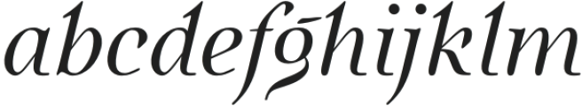 QuietismHigh-Italic otf (400) Font LOWERCASE