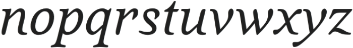 QuietismText-Italic otf (400) Font LOWERCASE
