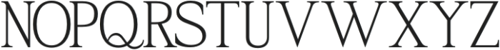Quigaro Regular otf (400) Font UPPERCASE