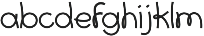 Quiggle Regular otf (500) Font LOWERCASE